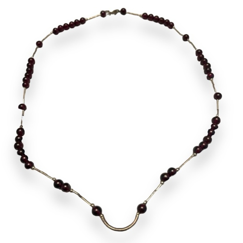 Gorgeous Garnet and Silver Necklace